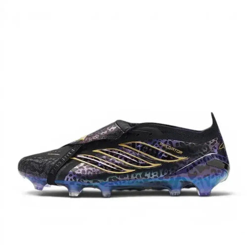 Adidas Predator 26 Elite Fold-over Tongue FG - Noir/Violet/Doré ÉDITION LIMITÉE