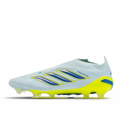 Adidas Predator 26 Elite Laceless FG Ice Cold Precision - Crystal Sky/Ray Blue/Jaune