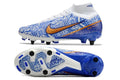 Crampons Air Zoom Mercurial Superfly 9 Elite SG-PRO CR7 Personal Edition - Blanc/Cuivré/Bleu