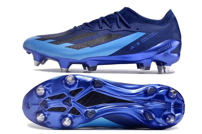 Crampons Crazyfast Elite SG - Blanc Marine/Bleu Clair/Noir
