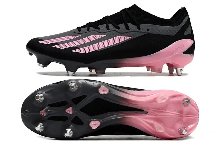 Crampons Crazyfast Elite SG - Noir/Rose/Gris