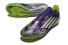F50 Elite Laceless FG - Radiant Blaze- Violet/Vert/Blanc
