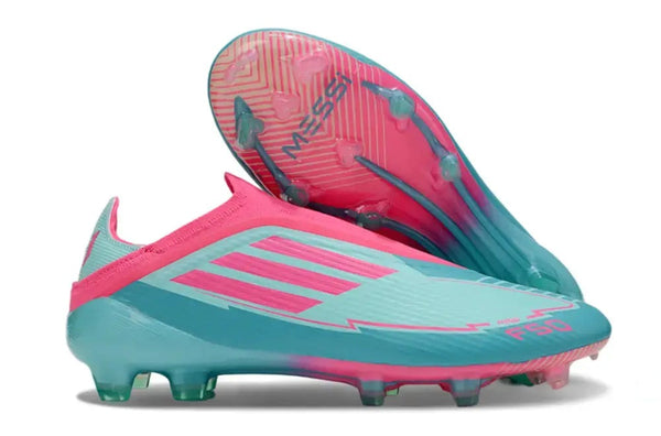 F50 Elite Laceless La Vida Tropical FG - Bleu/Bleu Turquoise/Rose
