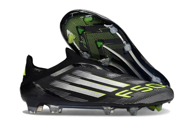 F50 Elite Laceless FG - Electric Stealth - Noir/Vert/Gris