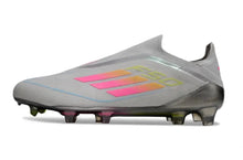 F50 Elite Laceless FG Gris/Rose/Jaune