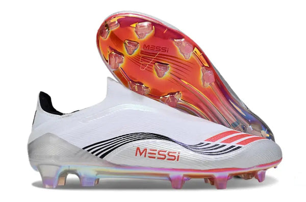 F50 Elite Laceless FG - Blanc/Noir/Rouge