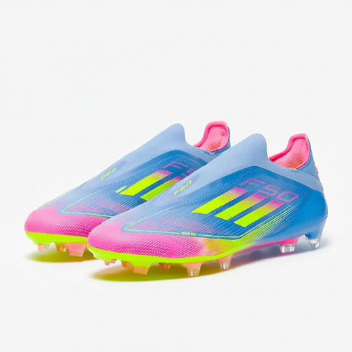 F50 Elite Laceless FG Celestial Victory - Blue Fusion/Lucid Lemon/Lucid Pink