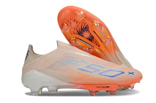 F50+ Elite Laceless FG - Orange/Bleu/Rose