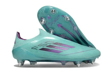 F50 Elite Laceless SG - Bleu Turquoise/Violet