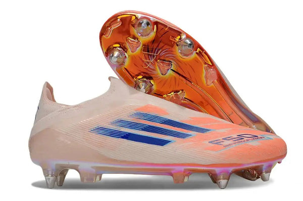 F50 Elite Laceless SG Spark Fusion - Beige/Orange/Bleu