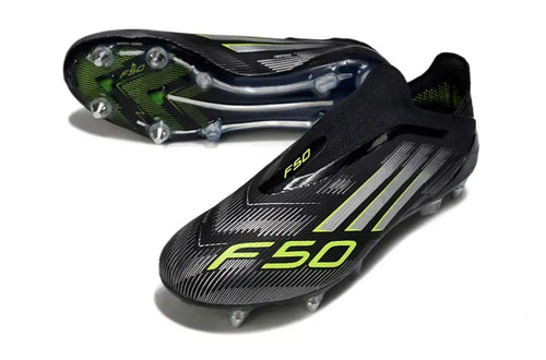 F50 Elite Laceless SG - Electric Stealth - Noir/Argenté/Jaune Fluo