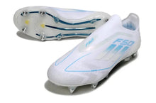 Crampons F50 Elite Laceless SG Polar Victory - Blanc/Argenté/Bleu – vue 2