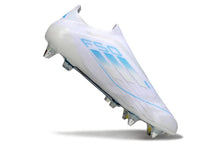 Crampons F50 Elite Laceless SG Polar Victory - Blanc/Argenté/Bleu – vue 3