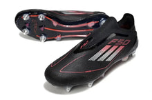 F50 Elite Laceless SG Stealth Victory - Noir/Argenté/Lucid Red