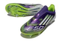 F50 Elite Laceless SG - Violet/Jaune Fluo/Blanc