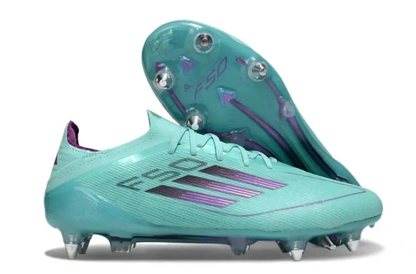 F50 Elite Lacets SG - Bleu Turquoise/Violet