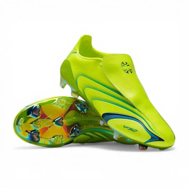 Adidas F50 Elite x Tunit FG - Citron/Bleu Royal/Aquamarine