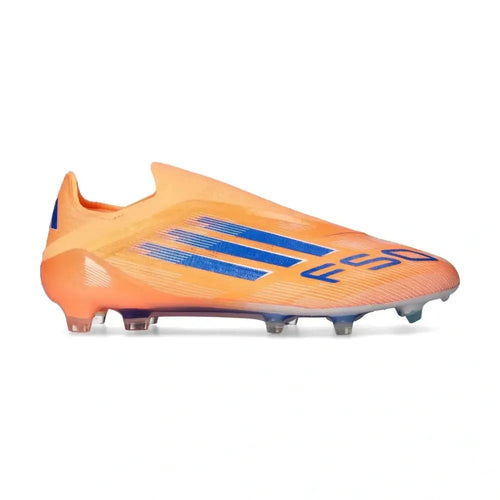F50 Laceless Elite FG Coral Blaze - Orange/Bleu