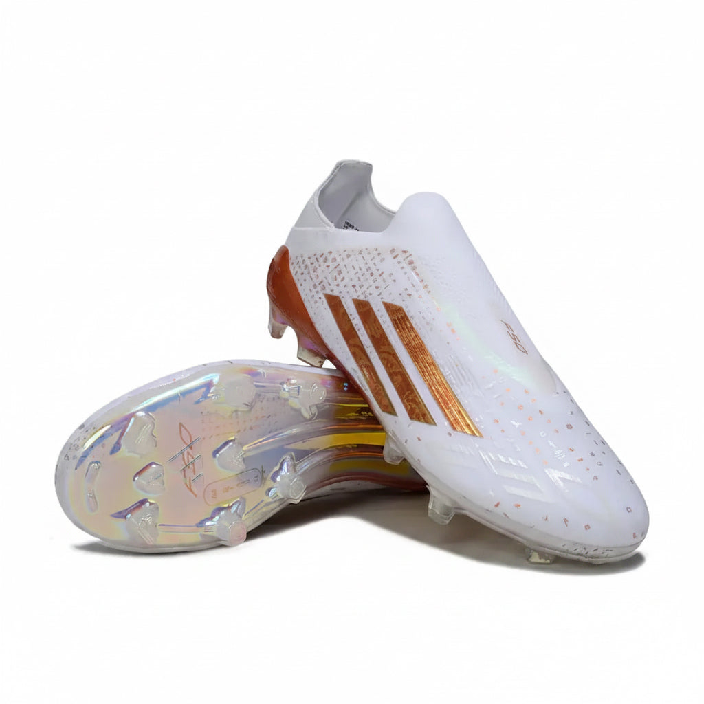 Adidas F50 Laceless Elite FG - Blanc/Bronze Édition Limitée