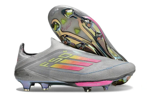 Adidas F50 + Laceless FG Concept Gris/Rose/Jaune