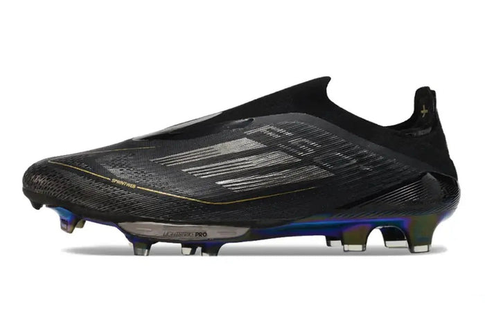 Crampons F50 + Laceless Elite FG Dark Spark - Noir/Argenté/Doré