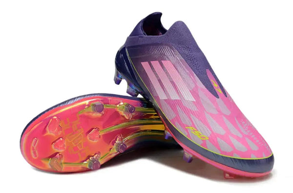 Adidas F50 Laceless 2 - Violet/Rose/Jaune Fluo