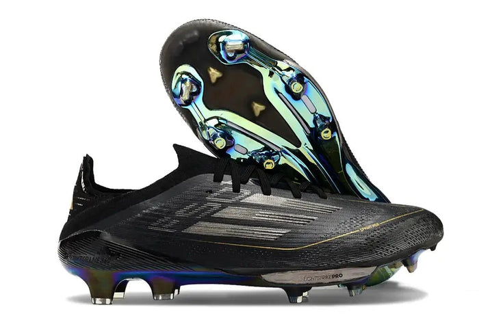 Crampons F50+ Lacets Elite FG Dark Spark - Noir/Argenté/Doré