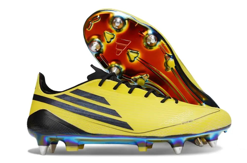 Crampons F50 Languette Elite SG Adizero 2010 Remake - Jaune/Noir ÉDITION LIMITÉE