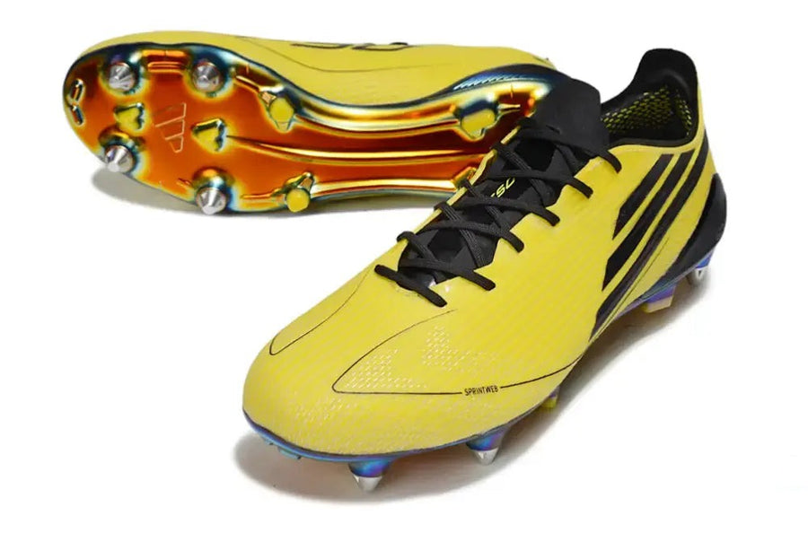 Crampons F50 Languette Elite SG Adizero 2010 Remake - Jaune/Noir ÉDITION LIMITÉE