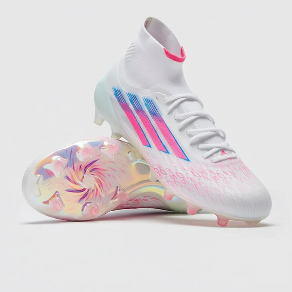 Adidas F50 Sparkfusion Elite Mid Cut FG/AG Trinity - Blanc/Rose Édition Limitée