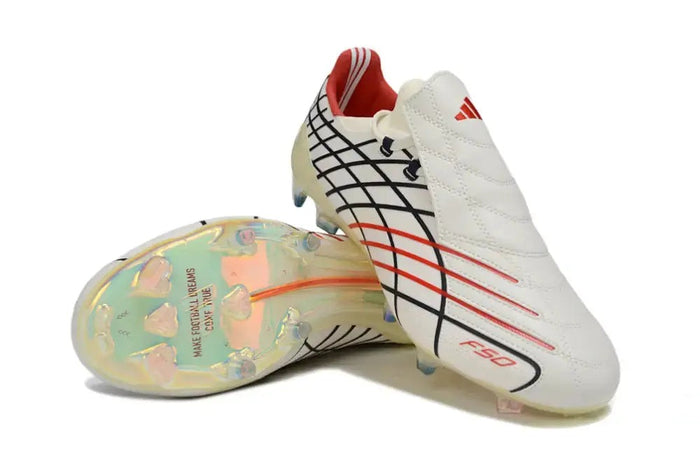 Crampons F50 Spider Elite FG 30TH Anniversary - Blanc/Rouge/Bleu Marine Édition Limitée