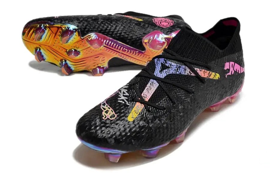 Crampons Future 7 Ultimate Elite FG/AG Orlinski - Noir/Argenté/Dark Amethyst/Sun Stream ÉDITION LIMITÉE