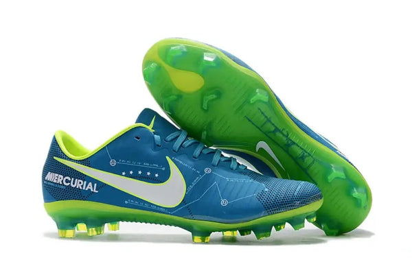 Nike Mercurial Vapor 11 Elite FG - Bleu/Vert