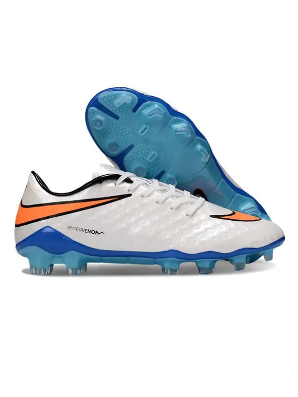 New Hypervenom Phantom 1 FG - Blanc/Bleu/Orange