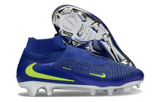 Phantom 6 Superfly Laceless High Cut FG - Bleu/Argenté/Jaune Fluo