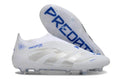 Crampons Predator 25 Elite Laceless FG Polar Victory - Blanc/Argenté/Bleu