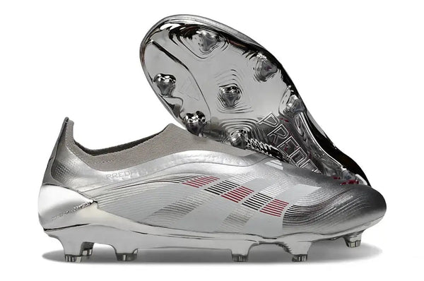 Predator 25 Laceless FG Bellingham - Argent/Bordeaux
