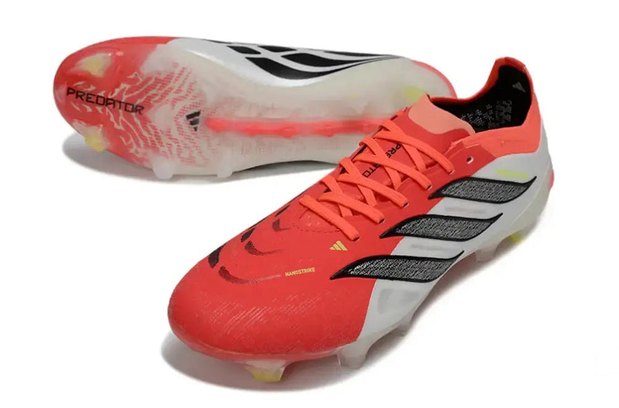 Crampons Predator 26 Elite Lacets FG Born For Goals - Lucid Red/Noir/Blanc