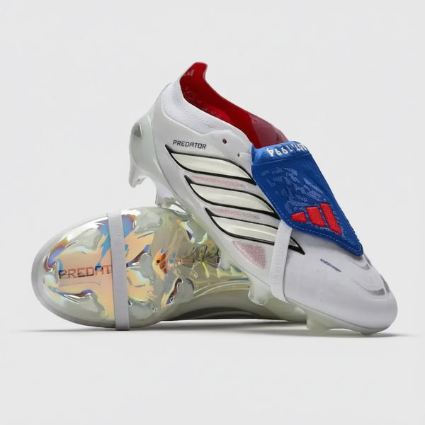 Adidas Predator 26 Elite Fold-over Tongue FG Jude Bellingham - Blanc/Bleu/Rouge