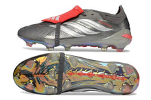 Adidas Predator 26 Elite Fold-over Tongue FG - Gris/Rouge/Blanc