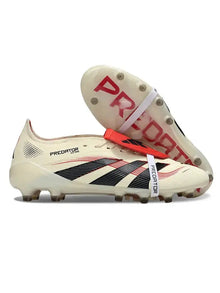 Predator Elite Fold-over Tongue AG Champagne - Blanc/Noir/Pure Ruby