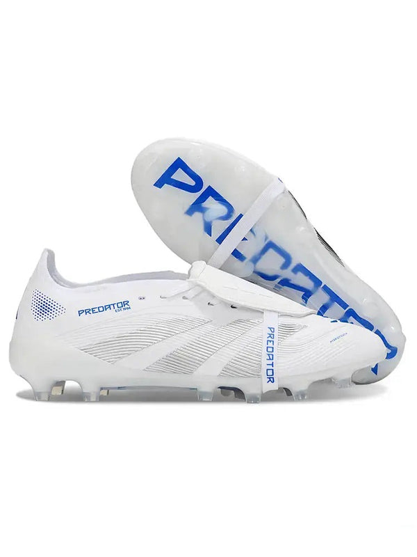 Adidas Predator Elite Fold-over Tongue AG Polar Victory - Blanc/Argenté/Bleu