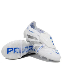 Adidas Predator Elite Fold-over Tongue AG Polar Victory - Blanc/Argenté/Bleu
