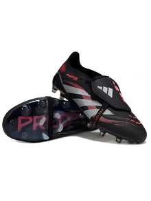Predator Elite Fold-over Tongue AG Stealth Victory - Noir/Gris/Lucid Red