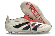 Predator 25 Elite Fold-over Tongue FG Champagne - Blanc/Noir/Pure Ruby