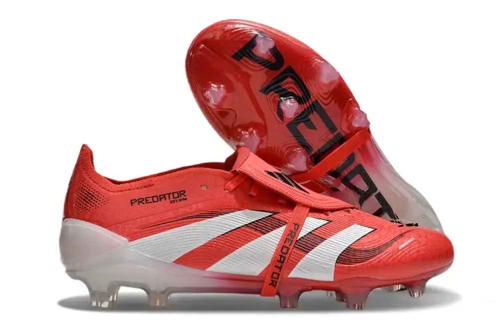 Crampons Predator 25 Elite Fold-over Tongue FG Pure Victory - Lucid Red/Blanc/Noir