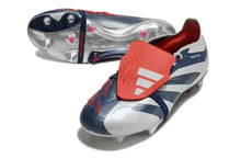 Predator Elite Fold-over Tongue SG Roteiro - Argenté/Bleu marine/Rouge ÉDITION LIMITÉE