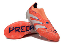 PREDATOR ELITE LACELESS FG CORAL BLAZE - CORAL/BLANC/BEAM ORANGE