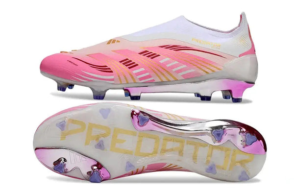 Adidas Predator Elite Laceless FG - Rose/Blanc/Or