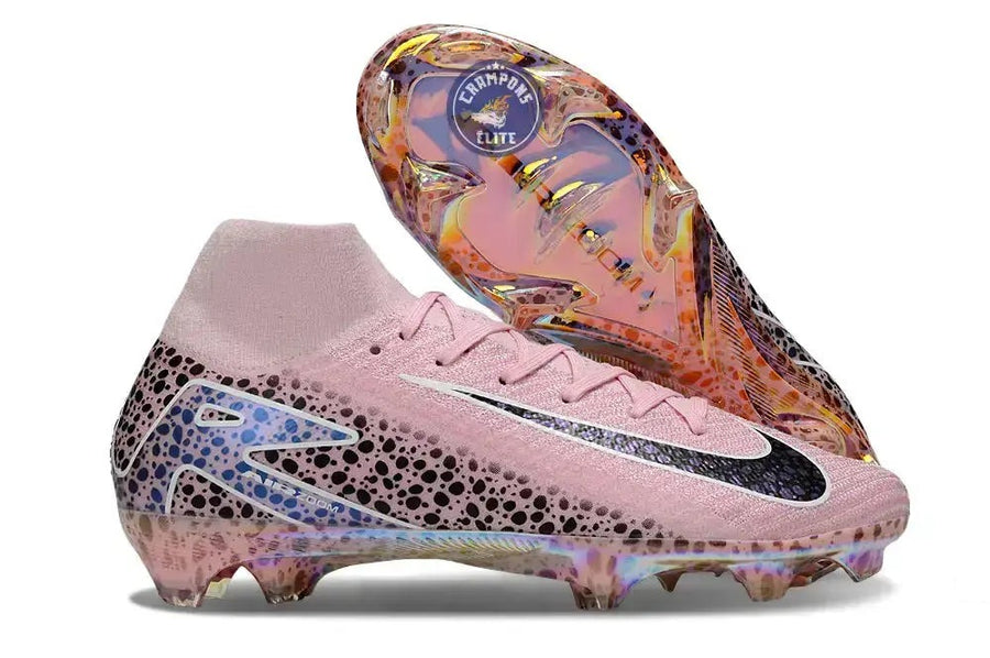 Crampons Superfly 10 By You Elite FG - Rose Motif Noir
